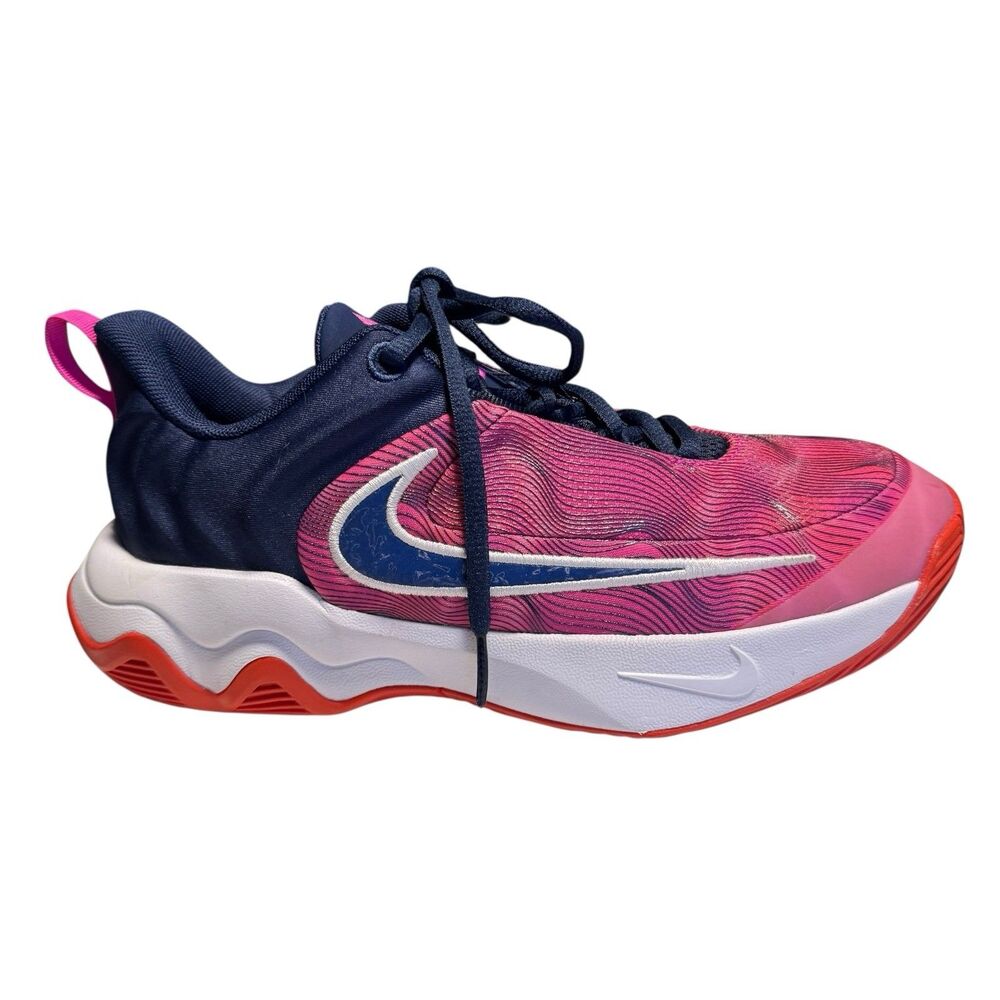 Nike Kids Giannis Immortality 4 GS Red Midnight Navy Pink IH7662-600 Size 5Y - Picture 1 of 9